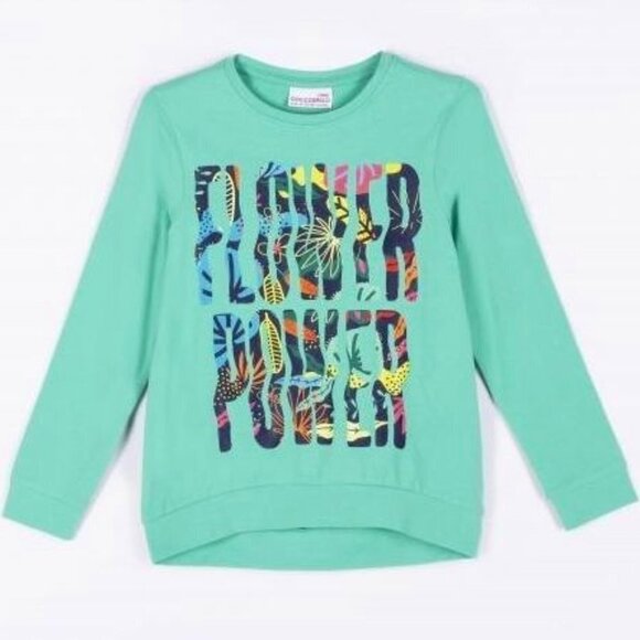 NWT Coccodrillo green long sleeves t-shirt with front print - Picture 1 of 5